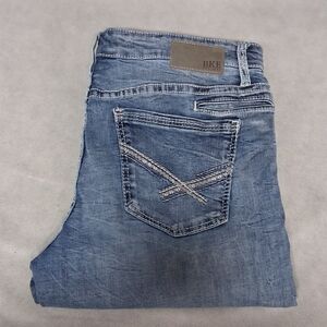 BKE Jake Straight Blue Jeans Men's 36x30 Light Washed Denim